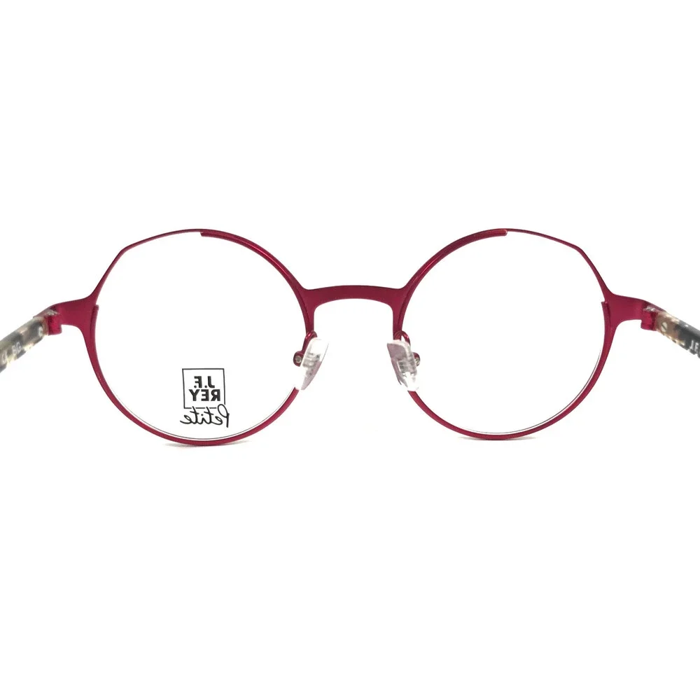 J. F. Rey Petite Eyeglasses Frames PM088 5030 Black Red Yellow Round 45-20-140
